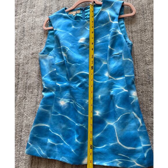 Michael Kors Collection Pool Print Runway SS 15 Sleeveless Blouse 8 - Picture 6 of 8